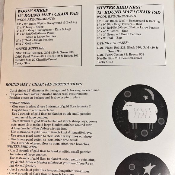 Need’l Love American Folk Traditional Folk Art Style Pattern Lyn Hosford - Picture 3 of 5